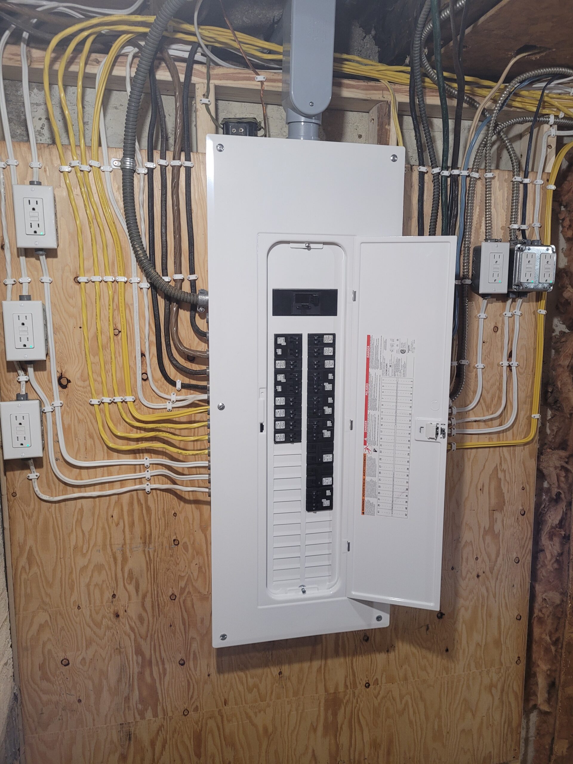 Completed electrical panel upgrade