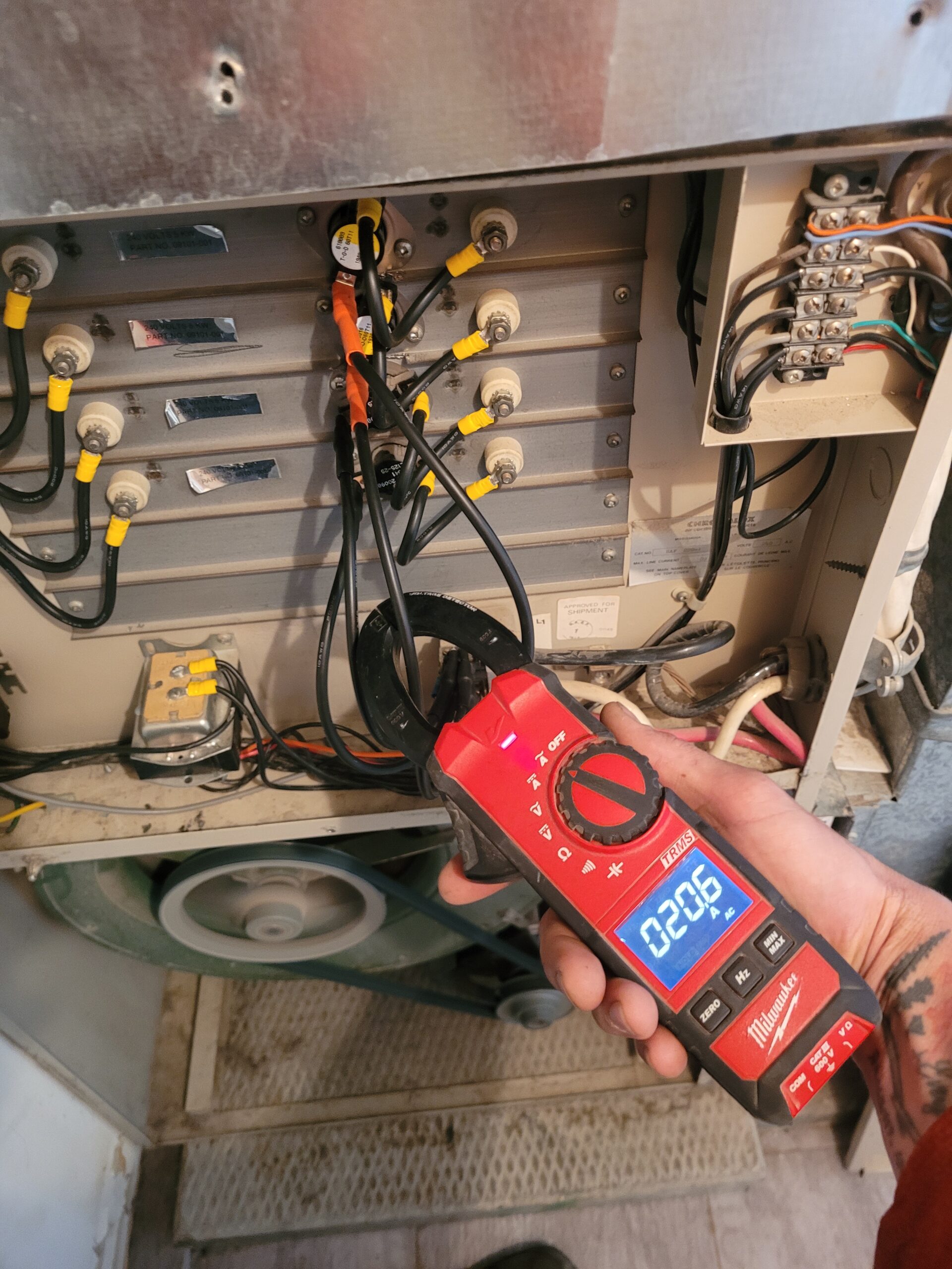 Residential heating and cooling electrical work